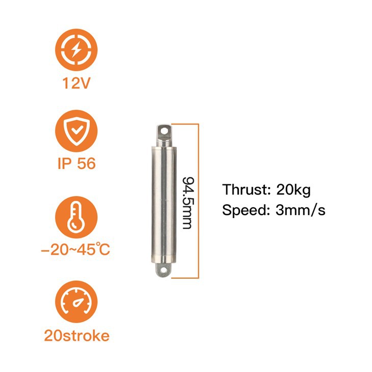 12 Volt Linear Actuator with Remote