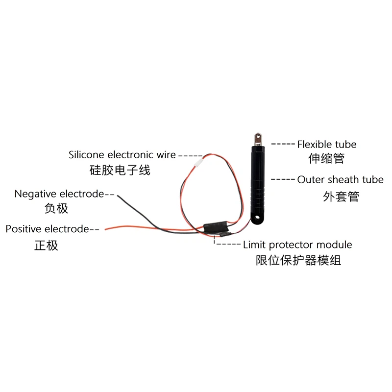 5mm Aluminum Alloy Thrust Micro Actuator