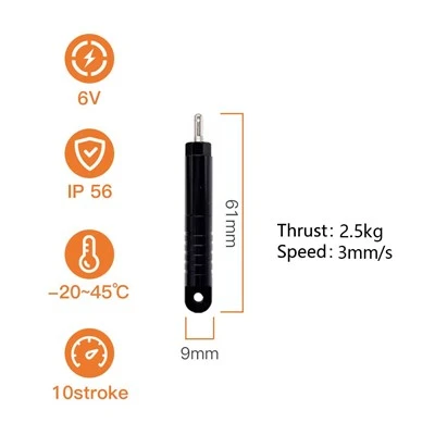 What is the dynamic load capacity of linear micro actuators?